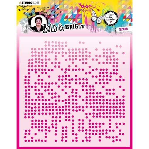 Picture of Art By Marlene Bold & Bright  Στένσιλ 8"x8" - Nr. 65, Pacman 