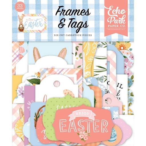 Picture of Echo Park Cardstock Εφήμερα Frames & Tags -| My Favorite Easter, 33τεμ.