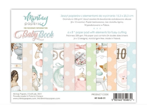Picture of Mintay Papers Baby Book 6''×8'' | Μπλοκ Fussy Cutting Baby & Παιδικών Σχεδίων