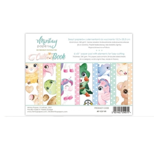 Picture of Mintay Papers Cute Book 6''×8'' | Μπλοκ Fussy Cutting Cute & Cartoon Ζωάκια