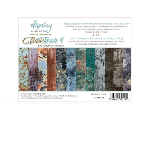 Picture of Mintay Papers Basic Book 4 - Backgrounds Grunge
