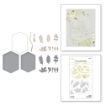 Picture of Spellbinders Glimmer Hot Foil Plates & Dies - Σετ Μεταλλικές Μήτρες Χρυσοτυπίας & Κοπής – Geo Foliage