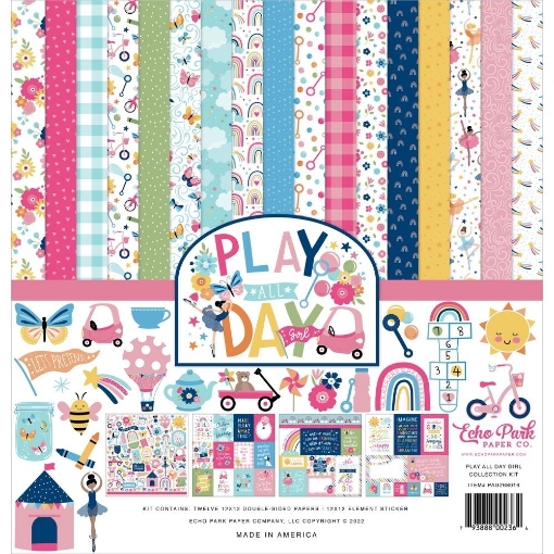 Picture of Echo Park  Συλλογή Scrapbooking  Διπλής Όψης 12"X12" - Play All Day Girl