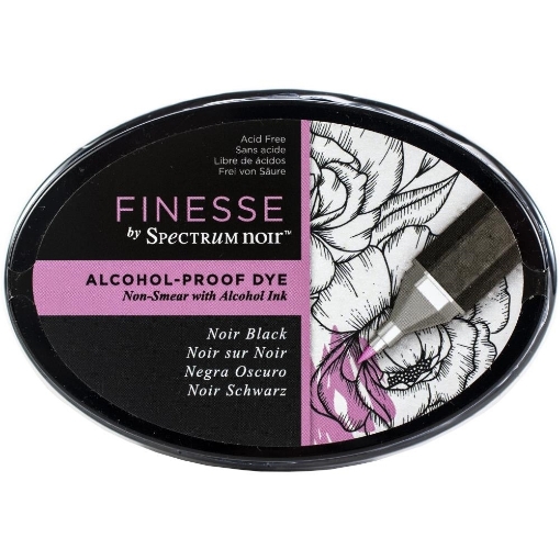 Picture of Spectrum Noir Finesse Alcohol Proof Ink Pad - Noir Black