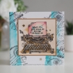 Picture of Woodware Σετ Διάφανες Σφραγίδες - Vintage Typewriter