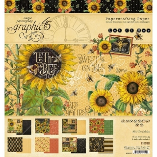 Picture of Graphic 45 Μπλοκ Scrapbooking  Διπλής Όψης 8"X8" - Let It Bee