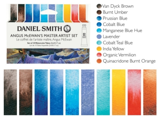 Picture of Daniel Smith Angus McEwan’s Master Artist Watercolor Set DS285610434 – Artist Σετ Ακουαρέλας, 10 Χρώματα