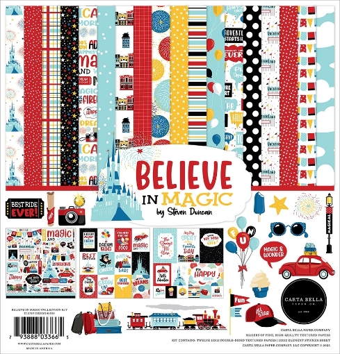 Picture of Carta Bella Συλλογή Χαρτιών Scrapbooking Διπλής Όψης 12"X12" - Believe In Magic