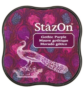 Picture of Stazon Midi Ink Pad - Μόνιμο Μελάνι για μη Πορώδεις Επιφάνειες, Gothic Purple