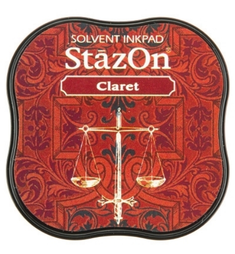 Picture of Stazon Midi Ink Pad - Μόνιμο Μελάνι για μη Πορώδεις Επιφάνειες, Claret 