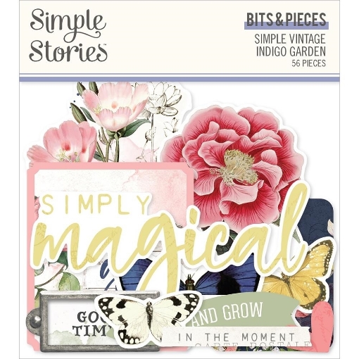 Picture of Simple Stories Διακοσμητικά Εφέμερα Bits & Pieces - Simple Vintage Indigo Garden