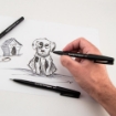 Picture of Pentel Sign Brush Pen Pigment Ink | Μαρκαδόρος με Μύτη Πινέλου – Gray