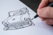 Picture of Pentel  Sign  Brush Pen Μαρκαδόρος - Gray