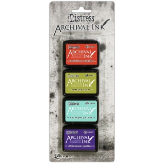 Picture of Tim Holtz Distress Archival Mini Ink Pads – Αδιάβροχα Μελάνια Σφραγίδων Kit 5