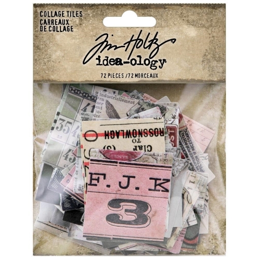 Picture of Tim Holtz Idea-Ology Διακοσμητικά Εφήμερα - Collage Tiles, 72τεμ.
