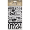 Picture of Tim Holtz Idea-Ology Remnant Rubs Φύλλα Μεταφοράς - Eccentric, 2τεμ