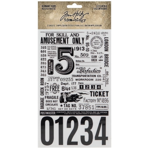 Picture of Tim Holtz Idea-Ology Remnant Rubs Φύλλα Μεταφοράς - Eccentric, 2τεμ