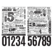 Picture of Tim Holtz Idea-Ology Remnant Rubs Φύλλα Μεταφοράς - Eccentric, 2τεμ