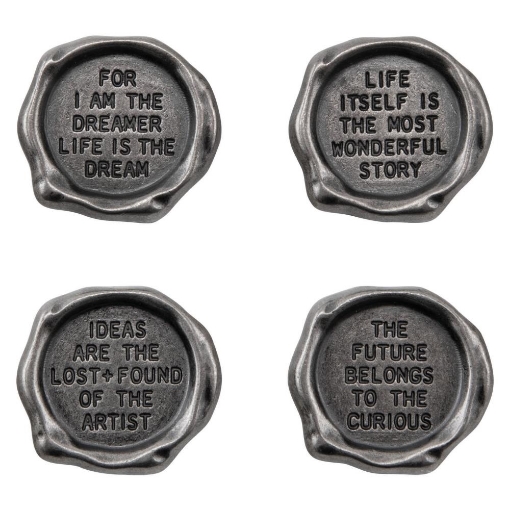 Picture of Tim Holtz Idea-Ology Metal Metal Quote Seals - Μεταλλικές Διακοσμητικές Σφραγίδες