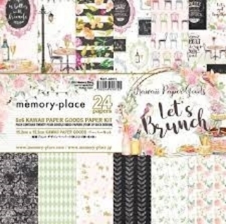 Picture of Memory Place Kawaii Μπλοκ Scrapbooking Διπλής Όψης 6''x6'' - Let’s Brunch