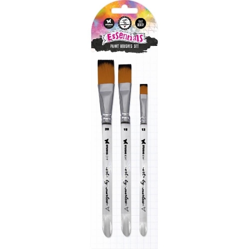 Picture of Art By Marlene Soft  Nylon Brushes Σετ Πινέλα - Flat