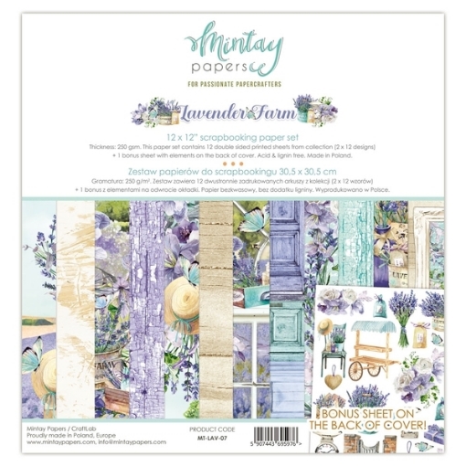 Picture of Mintay Papers Συλλογή Scrapbooking 12" x 12" - Lavender Farm