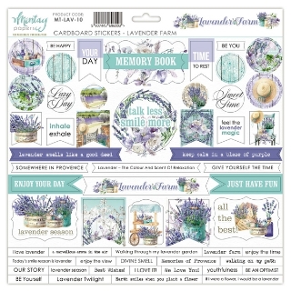 Picture of Mintay Papers Αυτοκόλλητα Chipboard - Lavender Farm, 56τεμ.