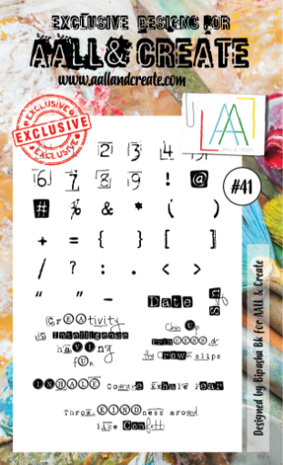 Picture of AALL & Create Σετ Διάφανων Σφραγίδων A6 Nr. 41 Vintage Symbols – Clear Stamps, 41τεμ