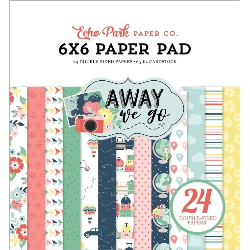 Picture of Echo Park Μπλοκ Scrapbooking Διπλής Όψης 6"X6" - Away We Go