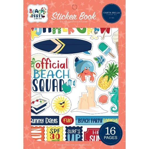 Picture of Carta Bella Sticker Book | Μπλοκ με Cardstock Αυτοκόλλητα, Beach Party