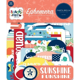 Picture of Carta Bella Διακοσμητικά Cardstock Εφέμερα - Icons, Beach Party
