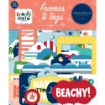 Picture of Carta Bella Cardstock Ephemera - Frames & Tags, Beach Party