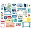 Picture of Carta Bella Cardstock Ephemera - Frames & Tags, Beach Party