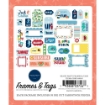 Picture of Carta Bella Cardstock Ephemera - Frames & Tags, Beach Party