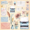 Picture of Studio Light Jenine's Mindful Art  Μπλοκ Scrapbooking  Διπλής Όψης 8"X8"  - Write Your Story, Mixed Designs