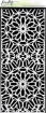 Picture of Picket Fence Studios Slimline Στένσιλ  4"X10" -  Retro Burst