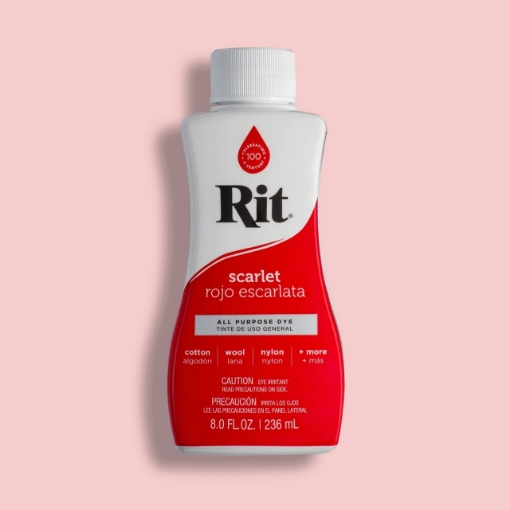 Picture of Rit All-Purpose Liquid Dye | Βαφή Υφάσματος για Φυσικές Ίνες 236ml – Scarlet