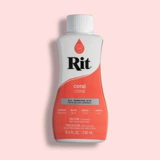 Picture of Rit All-Purpose Liquid Dye | Βαφή Υφάσματος για Φυσικές Ίνες 236ml – Coral