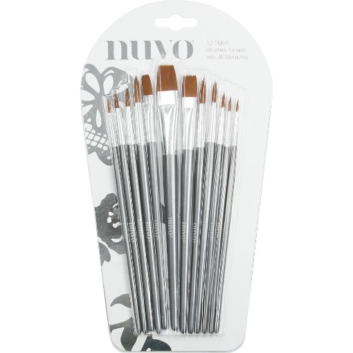 Picture of Nuvo Nylon Paint Brushes - Σετ Πινέλων με Συνθετική Τρίχα