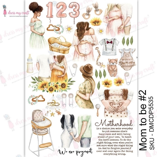 Picture of Dress My Craft Transfer Me Φύλλο Μεταφοράς Εικόνας Α4 - Mom To Be #2