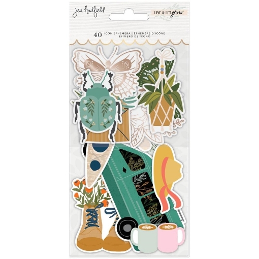 Picture of American Crafts  Διακοσμητικά Cardstock Εφέμερα - Live & Let Grow, Icon W/Gold Foil Accents