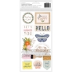 Picture of American Crafts Thickers Αυτοκόλλητα - Live & Let Grow, Phrase W/Gold Foil
