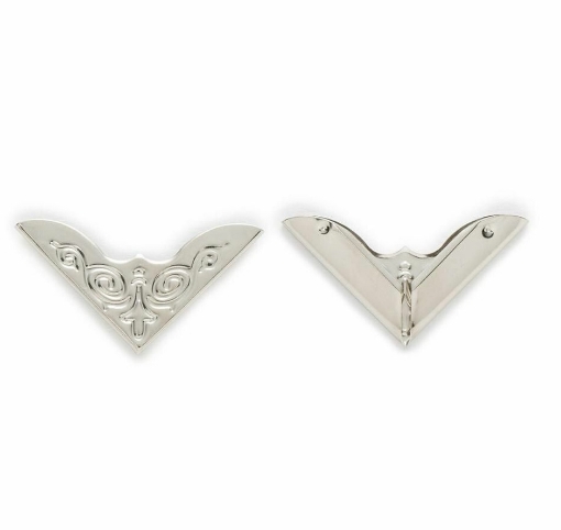 Picture of Metal Book Corners - Διακοσμητικές Μεταλλικές Γωνίες - Ασημί 2τμχ