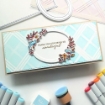 Picture of Pinkfresh Studio Slimline Στένσιλ 4"X9" - Diamond Plaid Layering, 2 τεμ.
