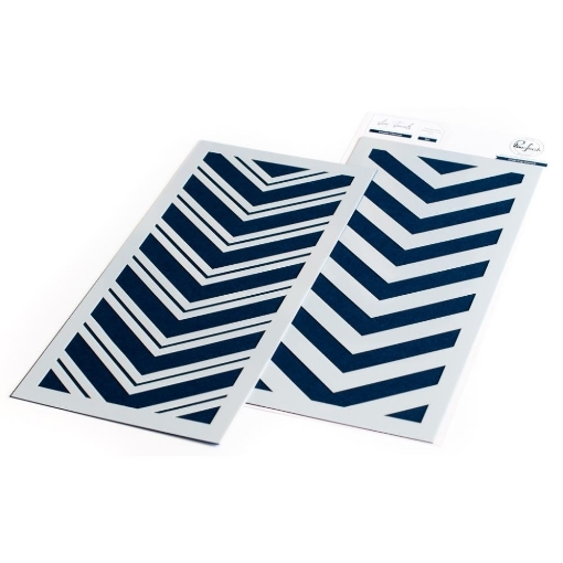 Picture of Pinkfresh Studio Slimline Στένσιλ 4"X9" - Double Chevron Layering, 2τεμ.