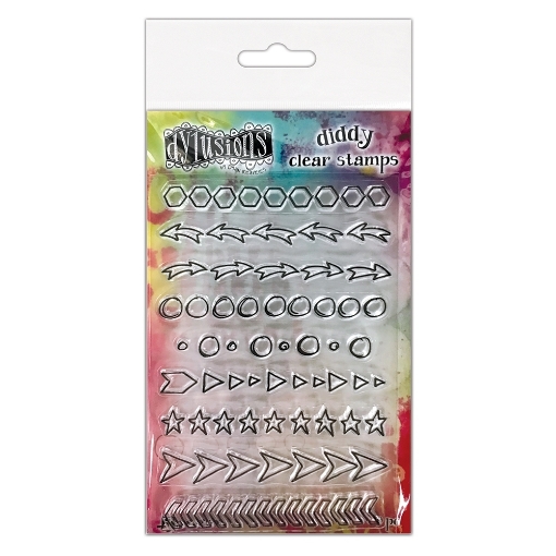 Picture of Dyan Reaveley's Dylusions Diddy Σετ Διάφανες Σφραγίδες - Doodles, 9 τεμ.