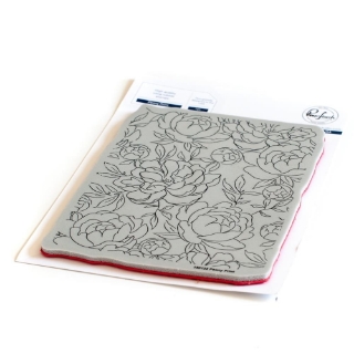 Picture of Pinkfresh Studio Cling Rubber Background Σφραγίδα A2 - Peony Print