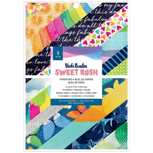 Picture of Vicki Boutin Μπλοκ Scrapbooking Διπλής Όψης 6"X8" - Sweet Rush