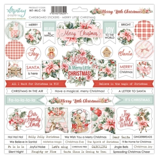 Picture of Mintay Papers Αυτοκόλλητα Chipboard - Merry Little Christmas 