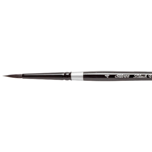 Picture of Silver Black Velvet Brush 3000S Round No 4